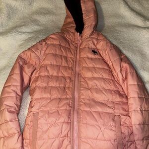 Abercrombie Kids Reversible Pink Puffer Jacket